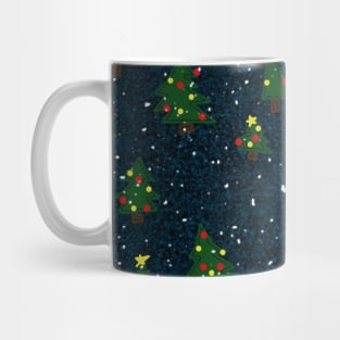 Poorly Drawn Christmas Trees in the Snow Mug